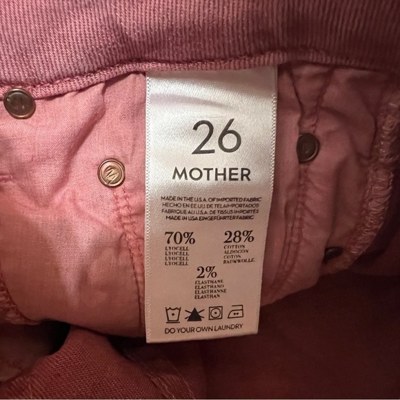 Mother | The Looker Pop! Jeans Old Rose Pink Skinny Jeans Denim Size 26 - Picture 3 of 12
